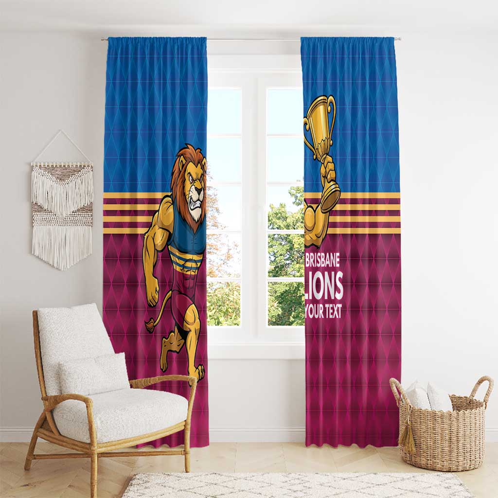 Custom Pride of Brisbane Champion Roar Window Curtain - Aussie Hoodie