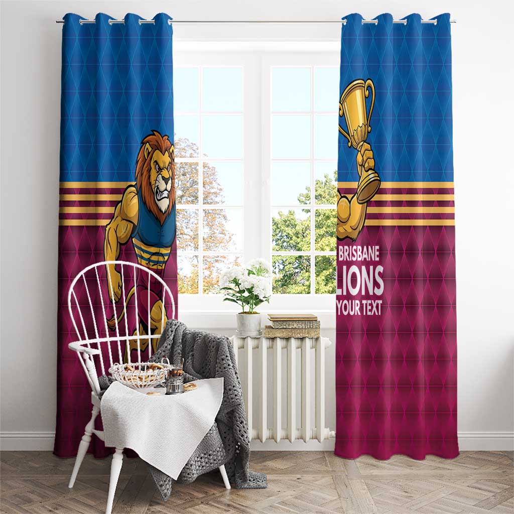 Custom Pride of Brisbane Champion Roar Window Curtain - Aussie Hoodie