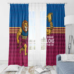 Custom Pride of Brisbane Champion Roar Window Curtain - Aussie Hoodie