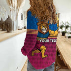 Custom Pride of Brisbane Champion Roar Women Casual Shirt - Aussie Hoodie