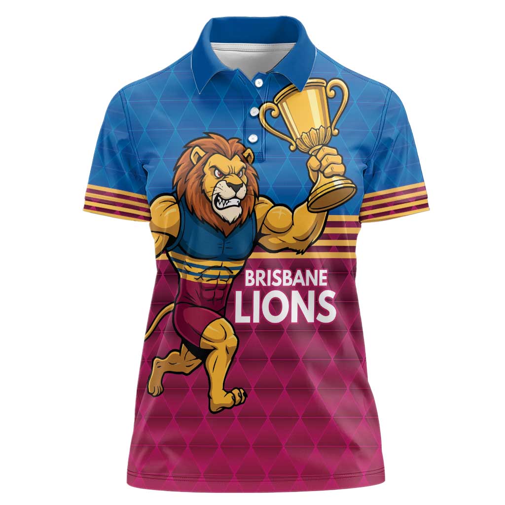 Custom Pride of Brisbane Champion Roar Women Polo Shirt - Aussie Hoodie