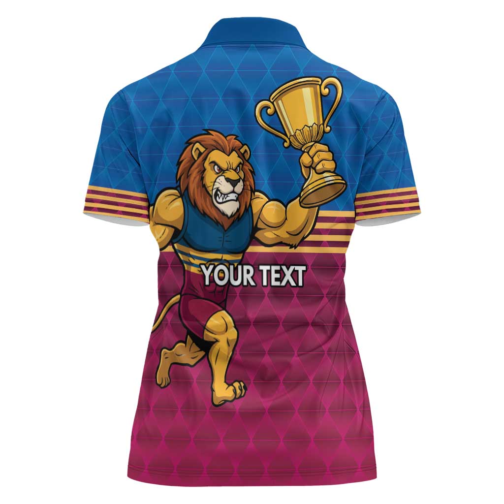 Custom Pride of Brisbane Champion Roar Women Polo Shirt - Aussie Hoodie