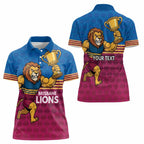 Custom Pride of Brisbane Champion Roar Women Polo Shirt - Aussie Hoodie