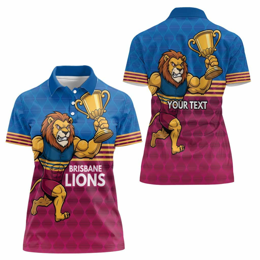 Custom Pride of Brisbane Champion Roar Women Polo Shirt - Aussie Hoodie
