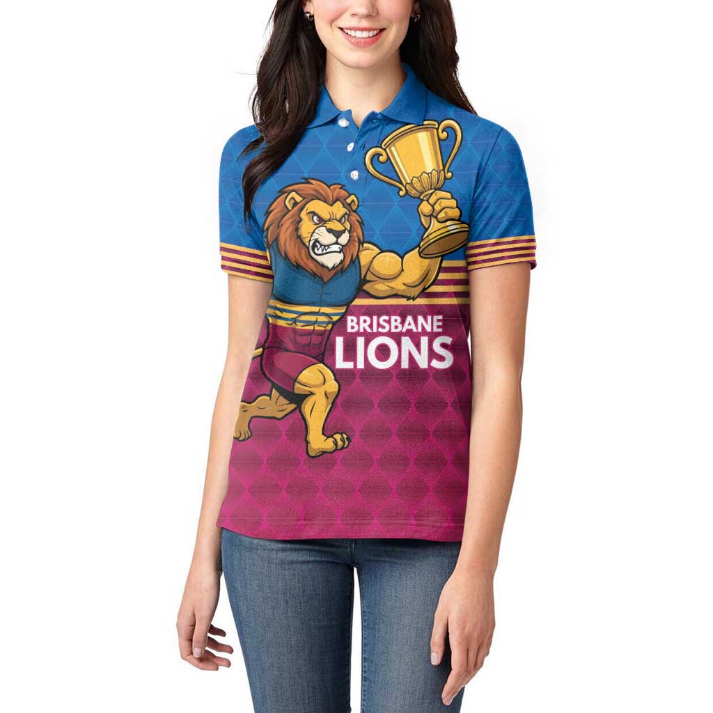 Custom Pride of Brisbane Champion Roar Women Polo Shirt - Aussie Hoodie