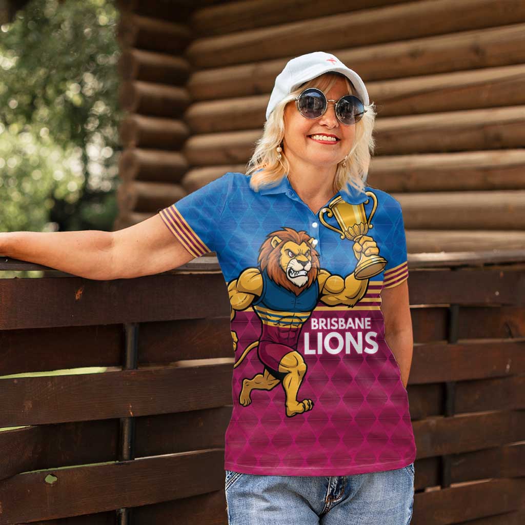Custom Pride of Brisbane Champion Roar Women Polo Shirt - Aussie Hoodie