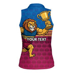 Custom Pride of Brisbane Champion Roar Women Sleeveless Polo Shirt - Aussie Hoodie