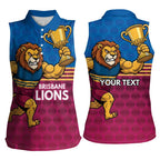 Custom Pride of Brisbane Champion Roar Women Sleeveless Polo Shirt - Aussie Hoodie