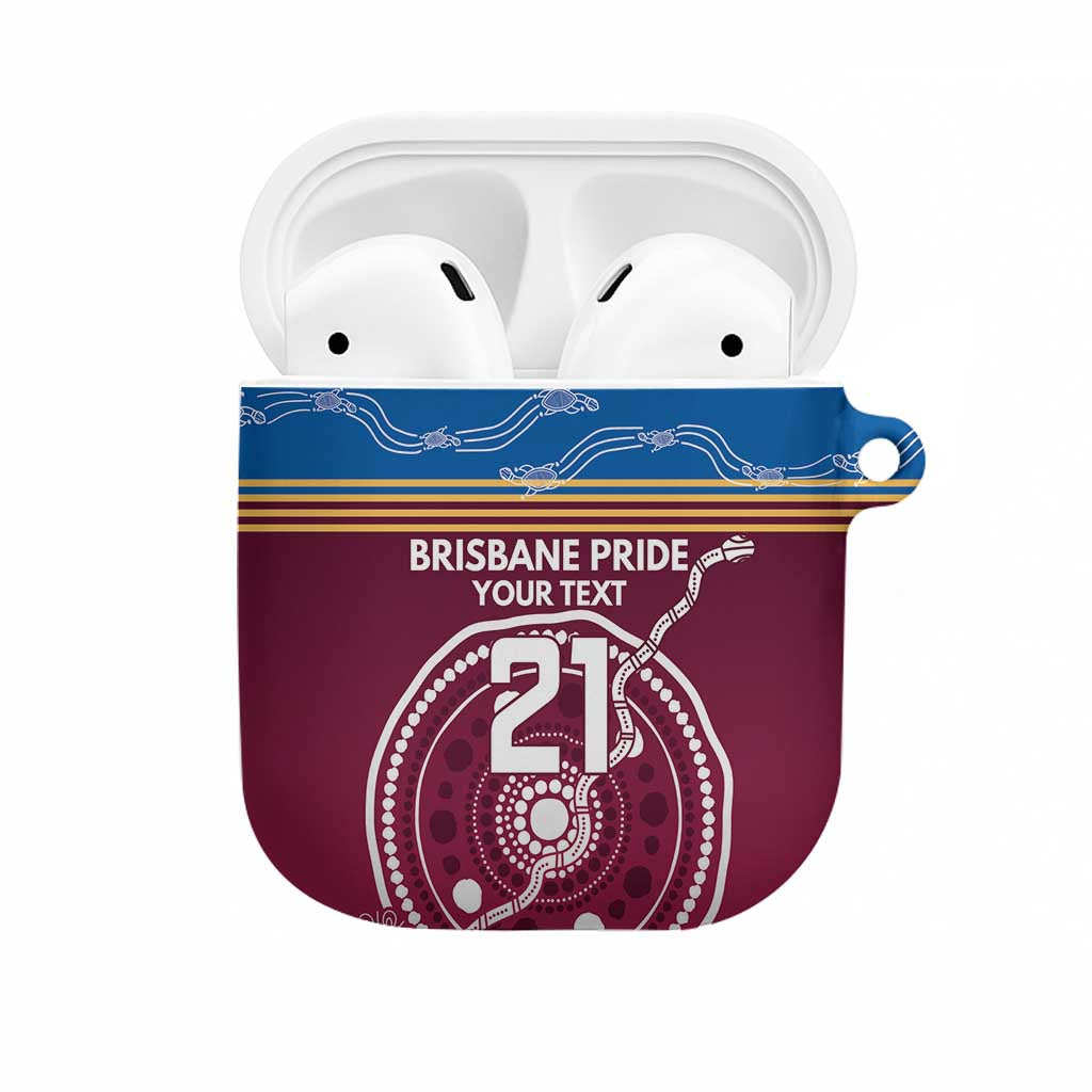 Personalised Brisbane Pride AirPods Case The Roar of Champions - Aussie Hoodie