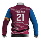 Personalised Brisbane Pride Baseball Jacket The Roar of Champions - Aussie Hoodie
