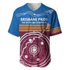 Personalised Brisbane Pride Baseball Jersey The Roar of Champions - Aussie Hoodie