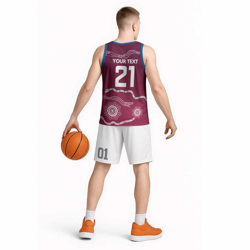 Personalised Brisbane Pride Basketball Jersey The Roar of Champions - Aussie Hoodie