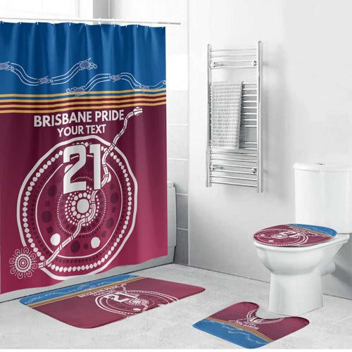 Personalised Brisbane Pride Bathroom Set The Roar of Champions - Aussie Hoodie