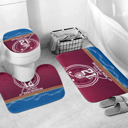 Personalised Brisbane Pride Bathroom Set The Roar of Champions - Aussie Hoodie