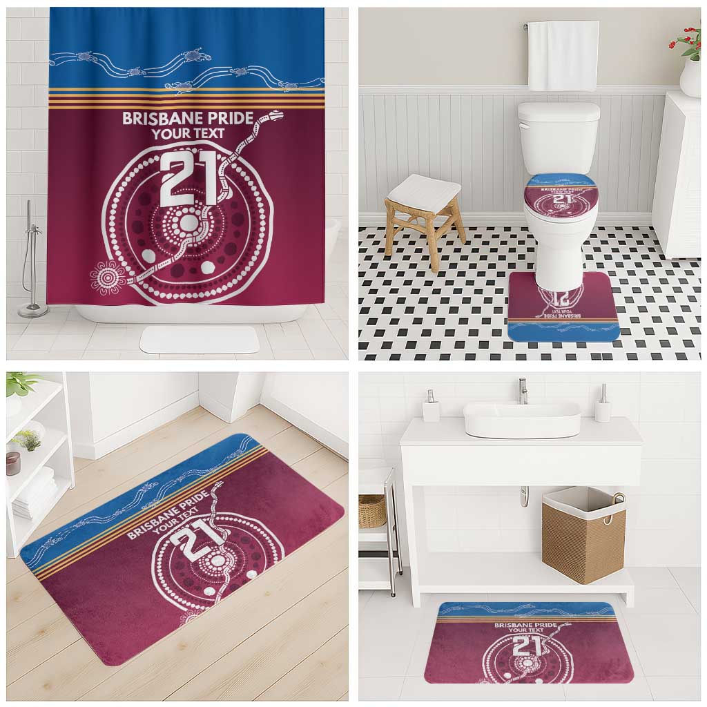 Personalised Brisbane Pride Bathroom Set The Roar of Champions - Aussie Hoodie