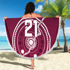 Personalised Brisbane Pride Beach Blanket The Roar of Champions - Aussie Hoodie