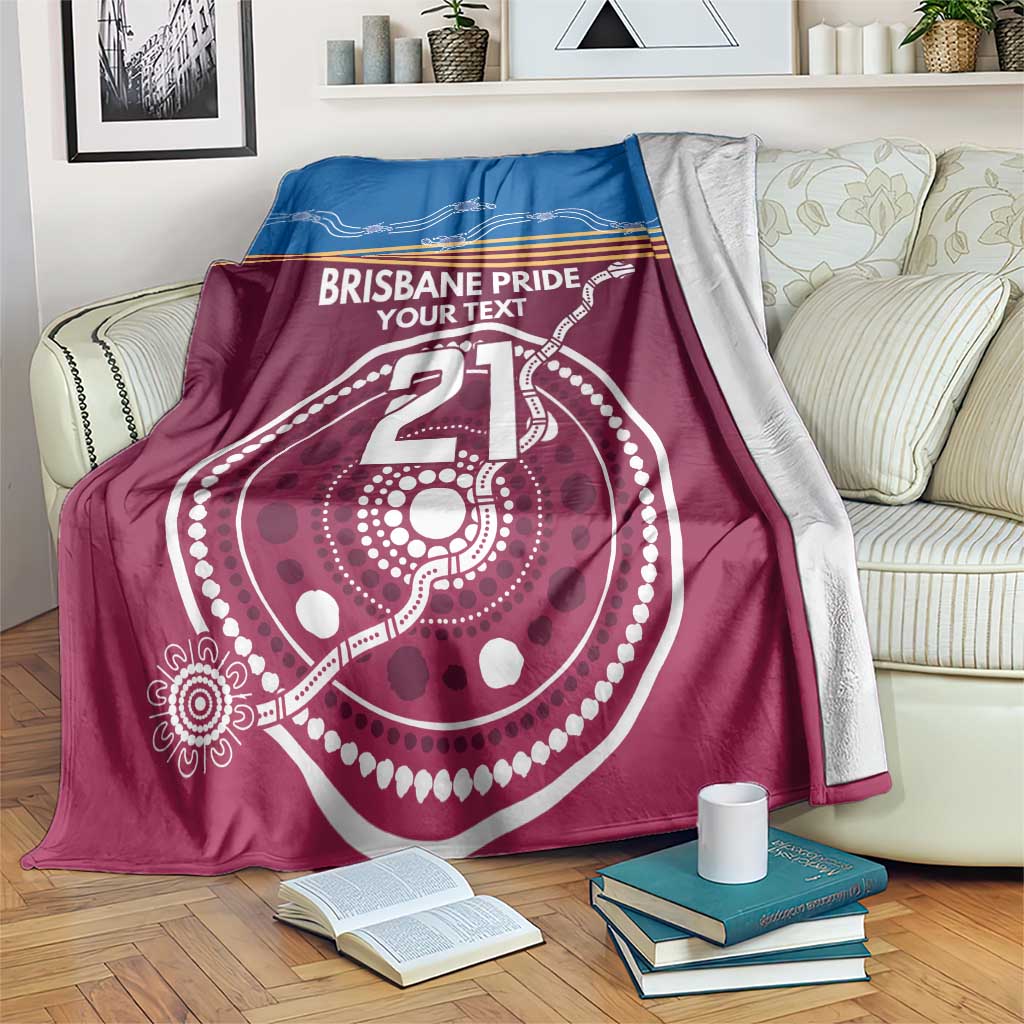 Personalised Brisbane Pride Blanket The Roar of Champions - Aussie Hoodie