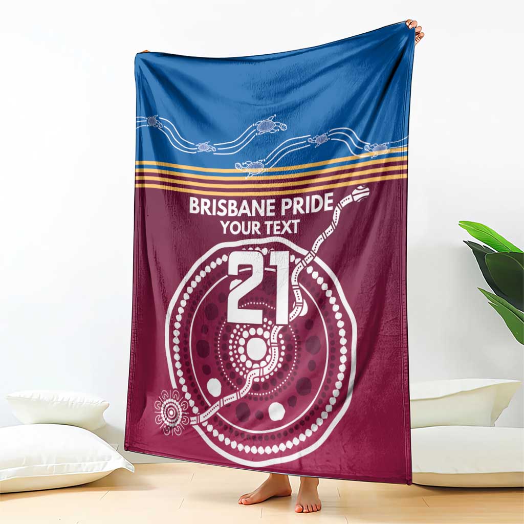 Personalised Brisbane Pride Blanket The Roar of Champions - Aussie Hoodie
