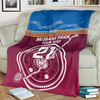 Personalised Brisbane Pride Blanket The Roar of Champions - Aussie Hoodie