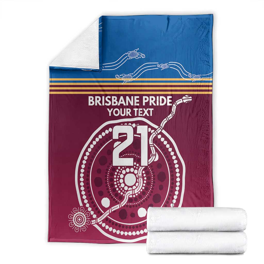 Personalised Brisbane Pride Blanket The Roar of Champions - Aussie Hoodie