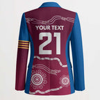 Personalised Brisbane Pride Blazer The Roar of Champions - Aussie Hoodie