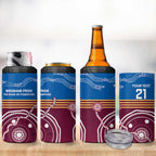 Personalised Brisbane Pride 4 in 1 Can Cooler Tumbler The Roar of Champions - Aussie Hoodie