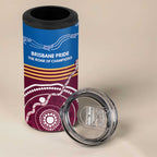 Personalised Brisbane Pride 4 in 1 Can Cooler Tumbler The Roar of Champions - Aussie Hoodie