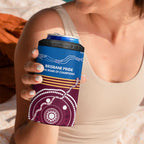 Personalised Brisbane Pride 4 in 1 Can Cooler Tumbler The Roar of Champions - Aussie Hoodie