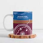Personalised Brisbane Pride Ceramic Mug The Roar of Champions - Aussie Hoodie