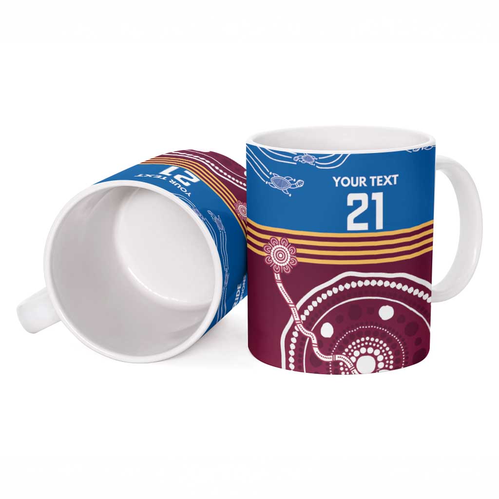 Personalised Brisbane Pride Ceramic Mug The Roar of Champions - Aussie Hoodie