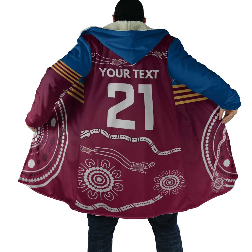 Personalised Brisbane Pride Cloak The Roar of Champions - Aussie Hoodie