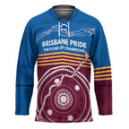 Personalised Brisbane Pride Hockey Jersey The Roar of Champions - Aussie Hoodie