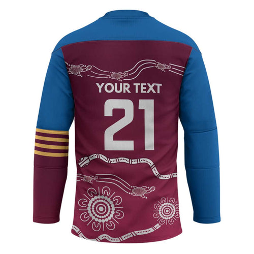 Personalised Brisbane Pride Hockey Jersey The Roar of Champions - Aussie Hoodie