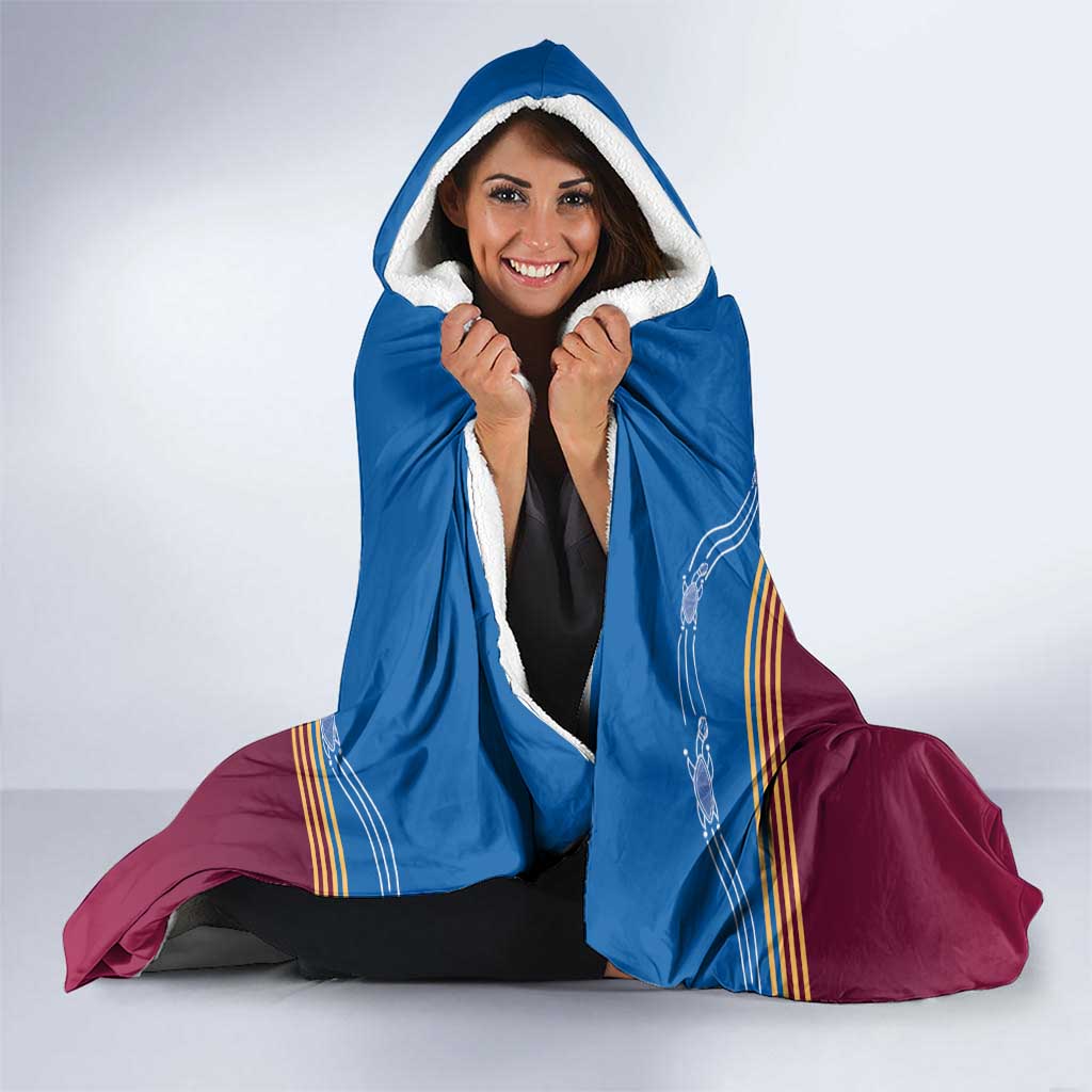 Personalised Brisbane Pride Hooded Blanket The Roar of Champions - Aussie Hoodie