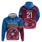 Personalised Brisbane Pride Hoodie The Roar of Champions - Aussie Hoodie