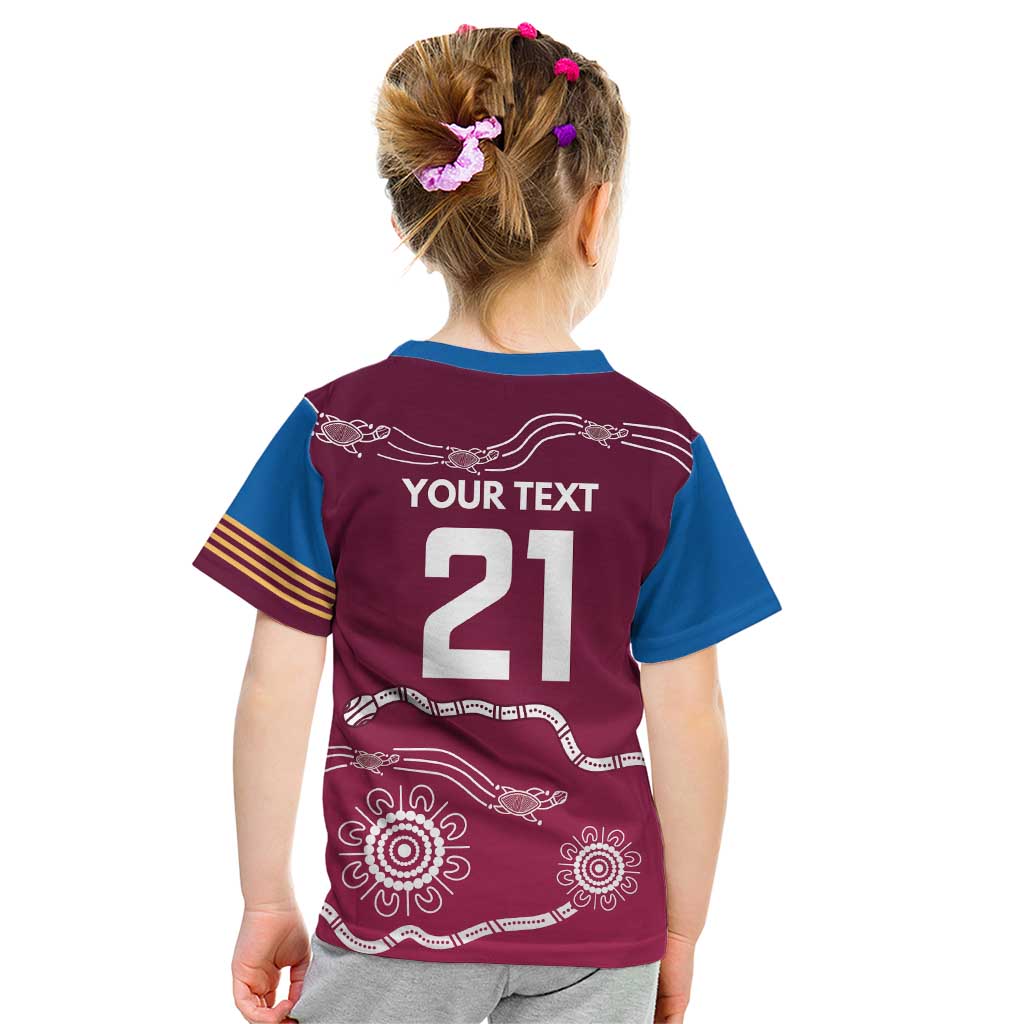 Personalised Brisbane Pride Kid T Shirt The Roar of Champions - Aussie Hoodie