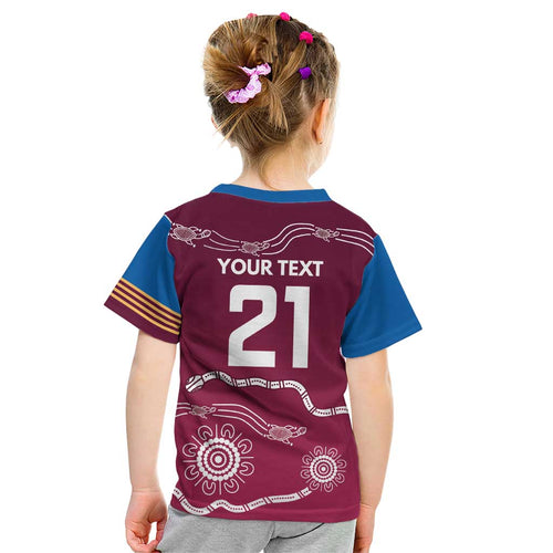 Personalised Brisbane Pride Kid T Shirt The Roar of Champions - Aussie Hoodie