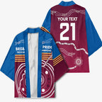 Personalised Brisbane Pride Kimono The Roar of Champions - Aussie Hoodie