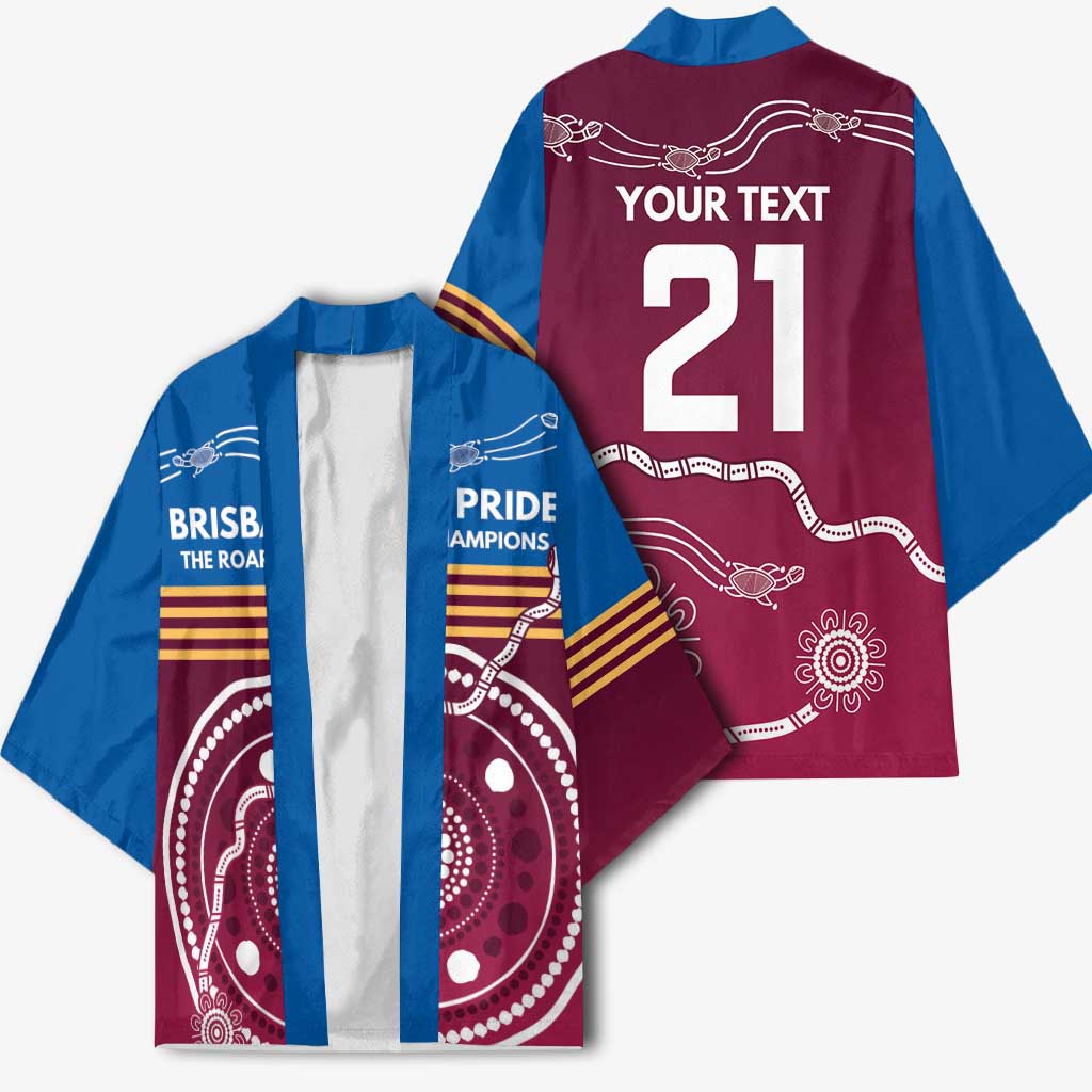 Personalised Brisbane Pride Kimono The Roar of Champions - Aussie Hoodie