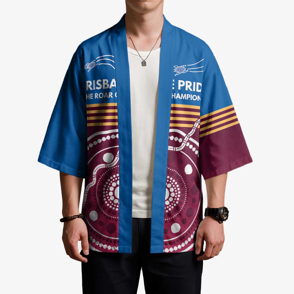 Personalised Brisbane Pride Kimono The Roar of Champions - Aussie Hoodie
