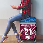 Personalised Brisbane Pride Luggage Cover The Roar of Champions - Aussie Hoodie