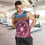 Personalised Brisbane Pride Men Tank Top The Roar of Champions - Aussie Hoodie