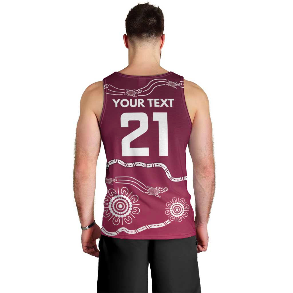 Personalised Brisbane Pride Men Tank Top The Roar of Champions - Aussie Hoodie