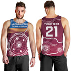 Personalised Brisbane Pride Men Tank Top The Roar of Champions - Aussie Hoodie