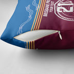 Personalised Brisbane Pride Pillow Cover The Roar of Champions - Aussie Hoodie