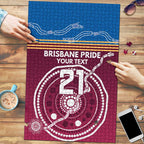 Personalised Brisbane Pride Puzzle The Roar of Champions - Aussie Hoodie