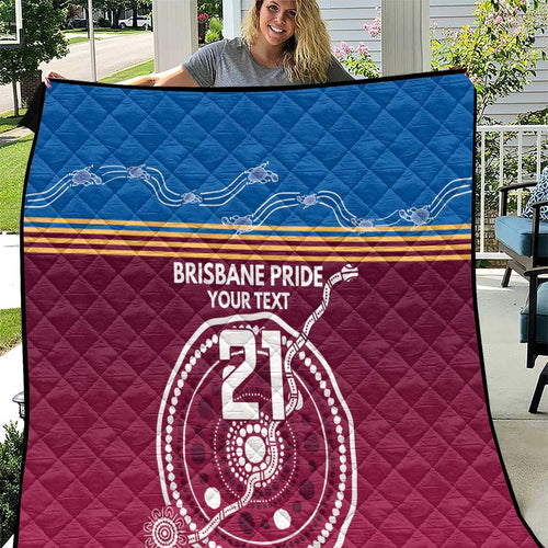 Personalised Brisbane Pride Quilt The Roar of Champions - Aussie Hoodie