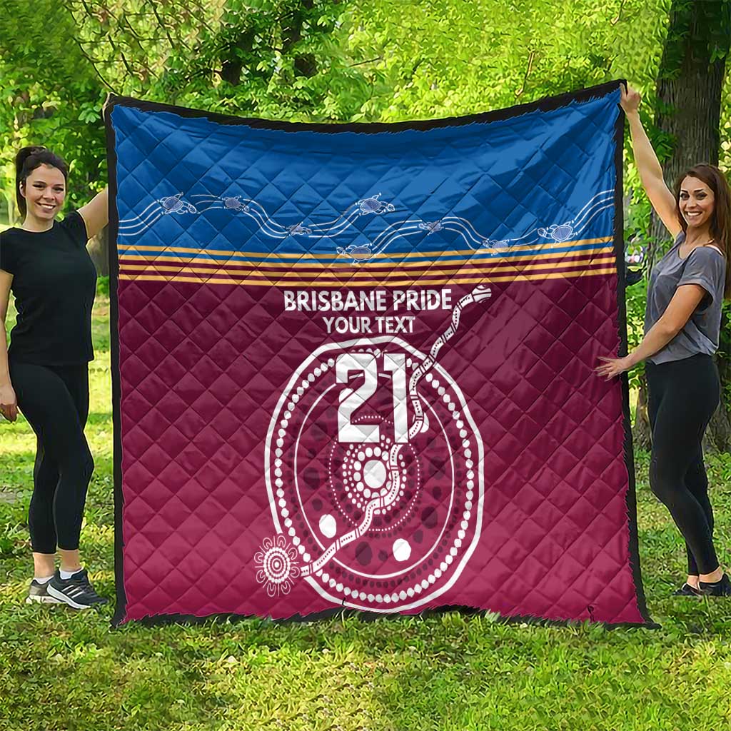 Personalised Brisbane Pride Quilt The Roar of Champions - Aussie Hoodie