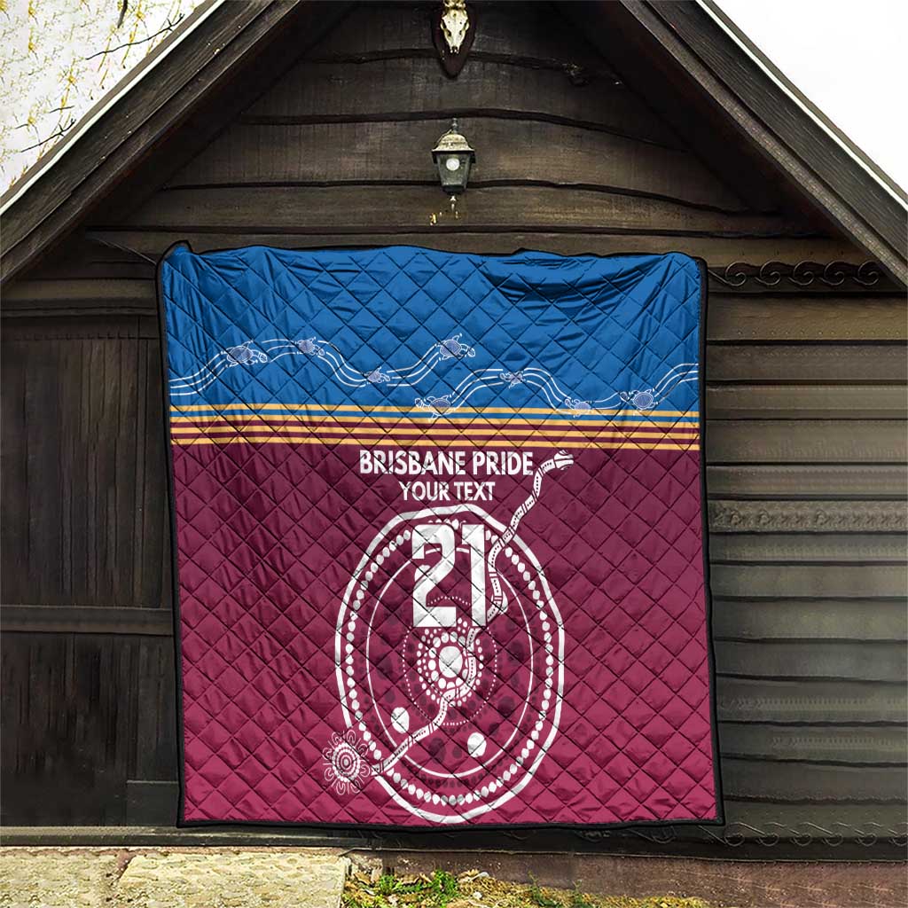 Personalised Brisbane Pride Quilt The Roar of Champions - Aussie Hoodie
