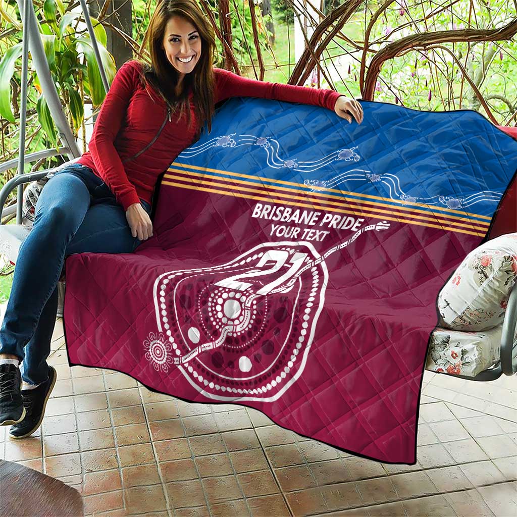 Personalised Brisbane Pride Quilt The Roar of Champions - Aussie Hoodie